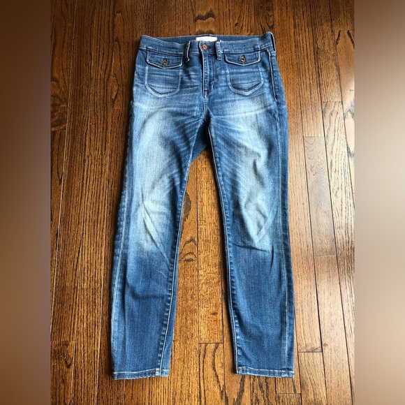 Madewell Women’s 28 High-Rise Crop Medium Wash Jeans - EUC! - Picture 2 of 13